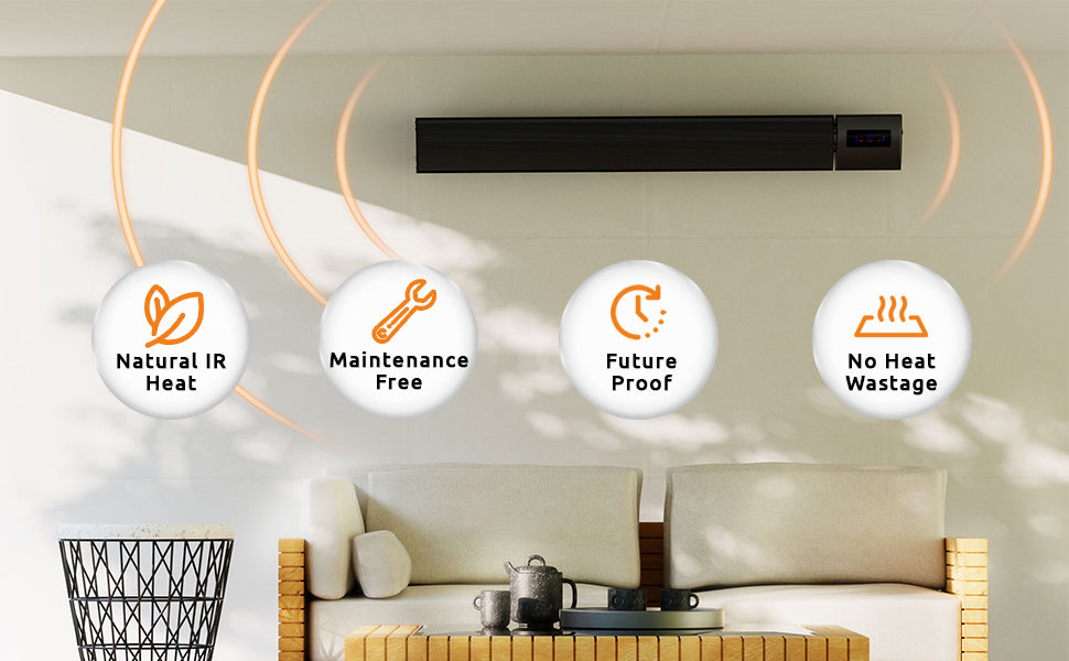 1.8kW Helios Infrared Bar Heater